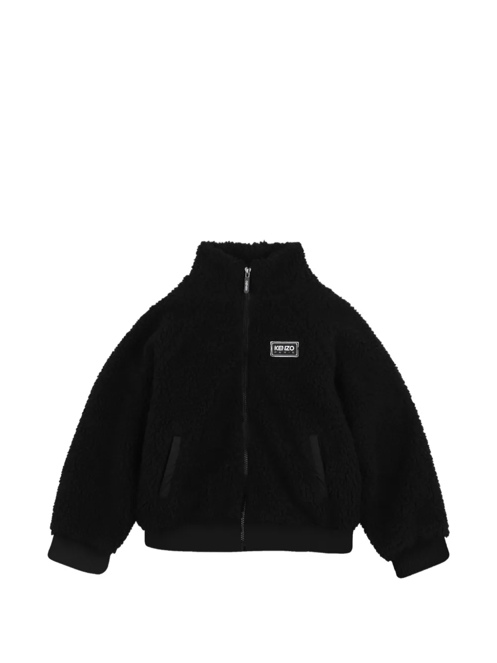 Kenzo Kids Giacca in pile con logo - Nero
