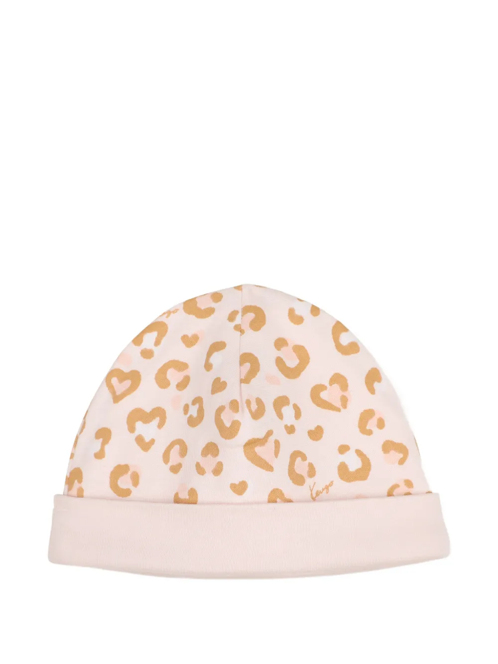 Kenzo Kids Set met luipaard-print en hart-patroon Roze