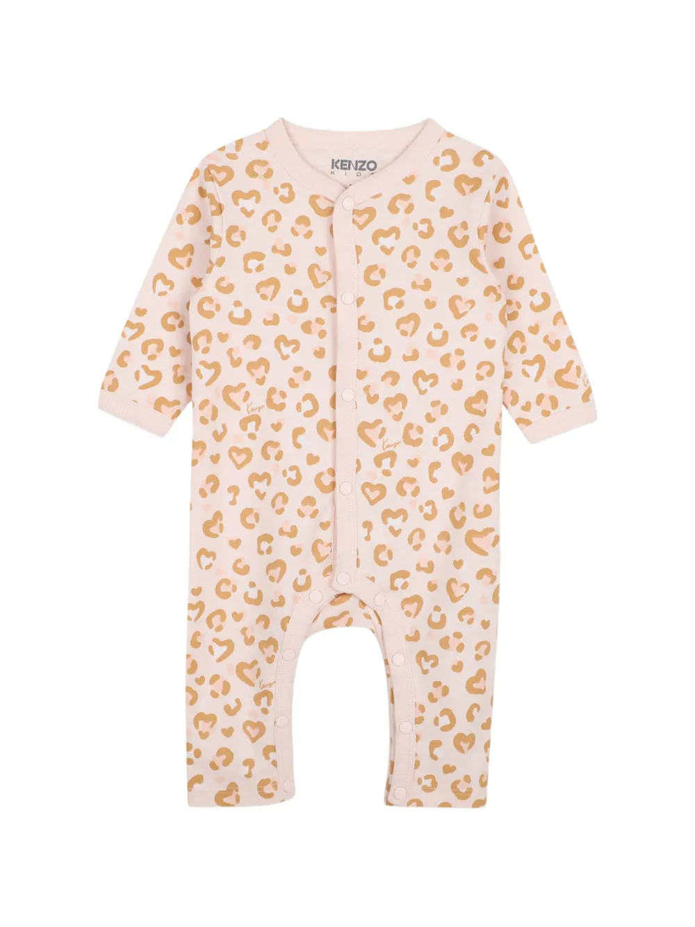 Kenzo Kids Set met luipaard-print en hart-patroon Roze