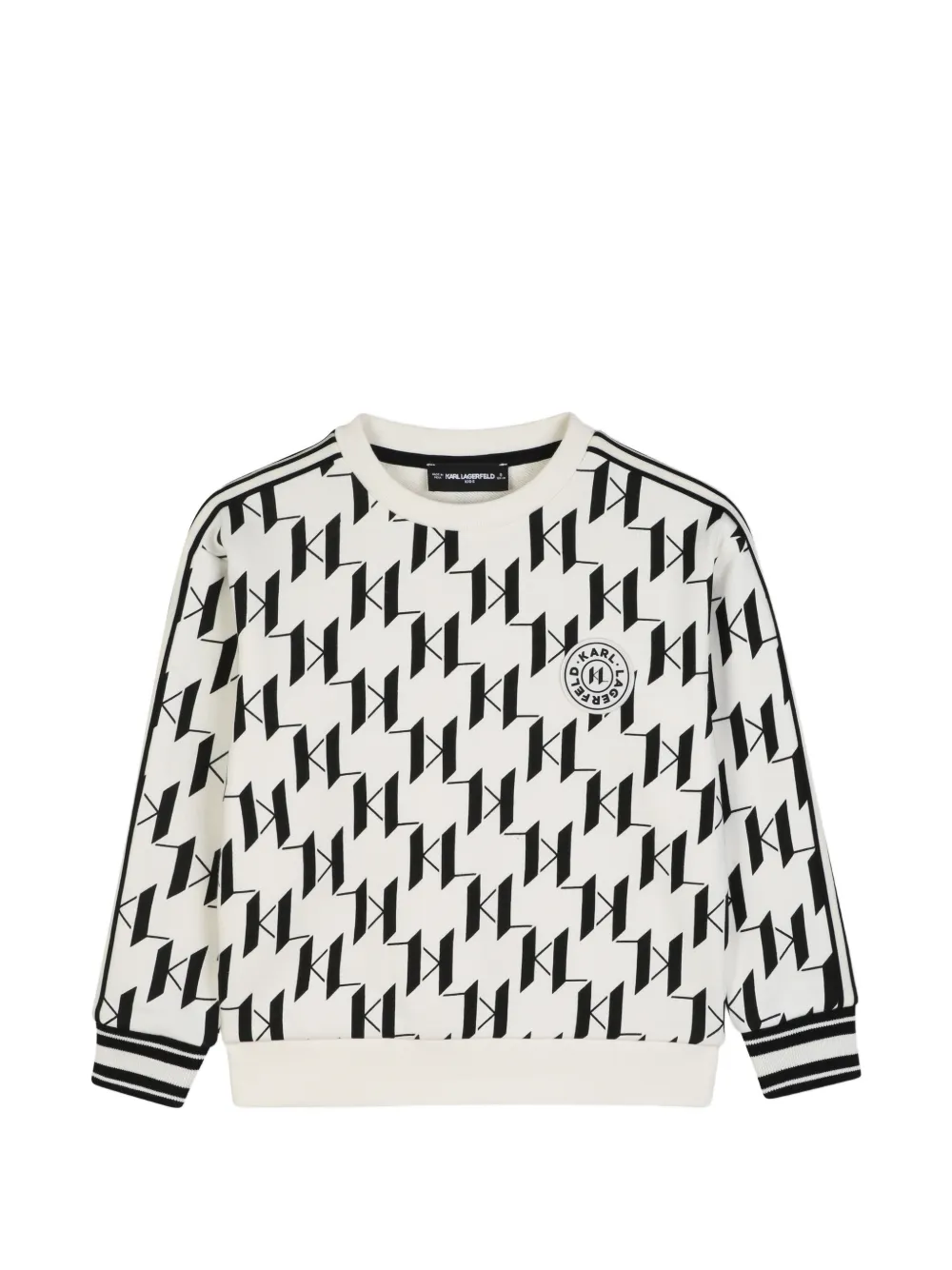 Karl Lagerfeld Kids Felpa con stampa - Bianco