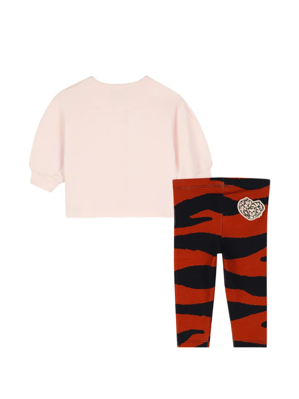 Kenzo Kids Katoenen set met Tiger-print Oranje