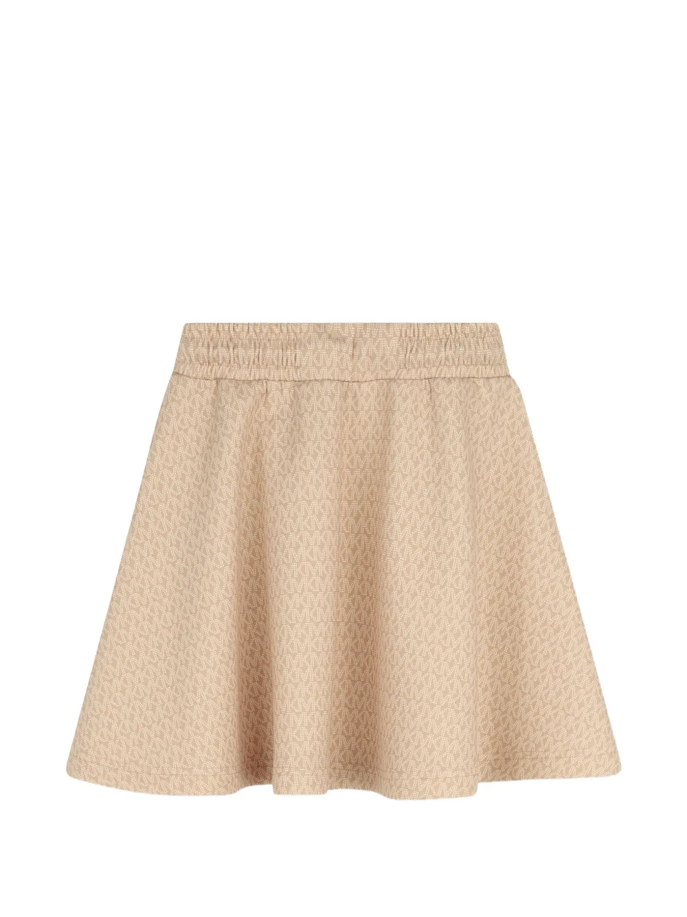 Michael Kors Kids Rok met trekkoord en monogram-print Beige
