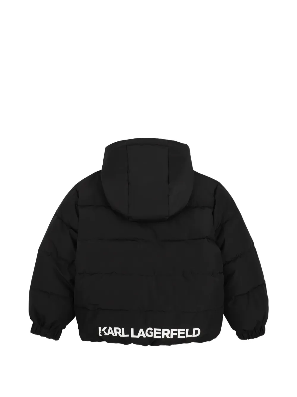 Karl Lagerfeld Kids Gewatteerd jack Zwart