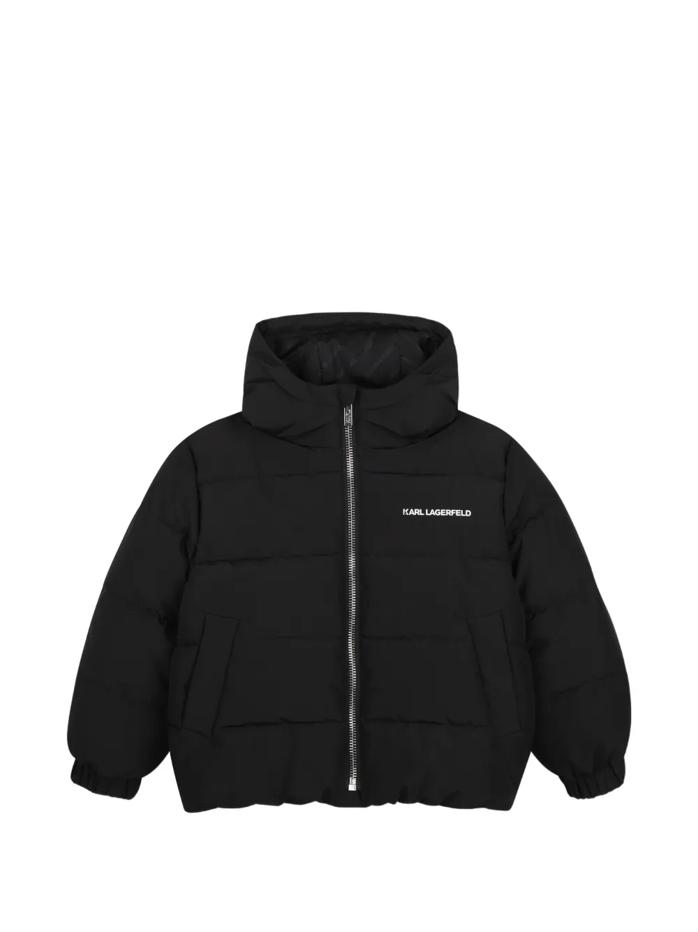 Karl Lagerfeld Kids Piumino con cappuccio - Nero
