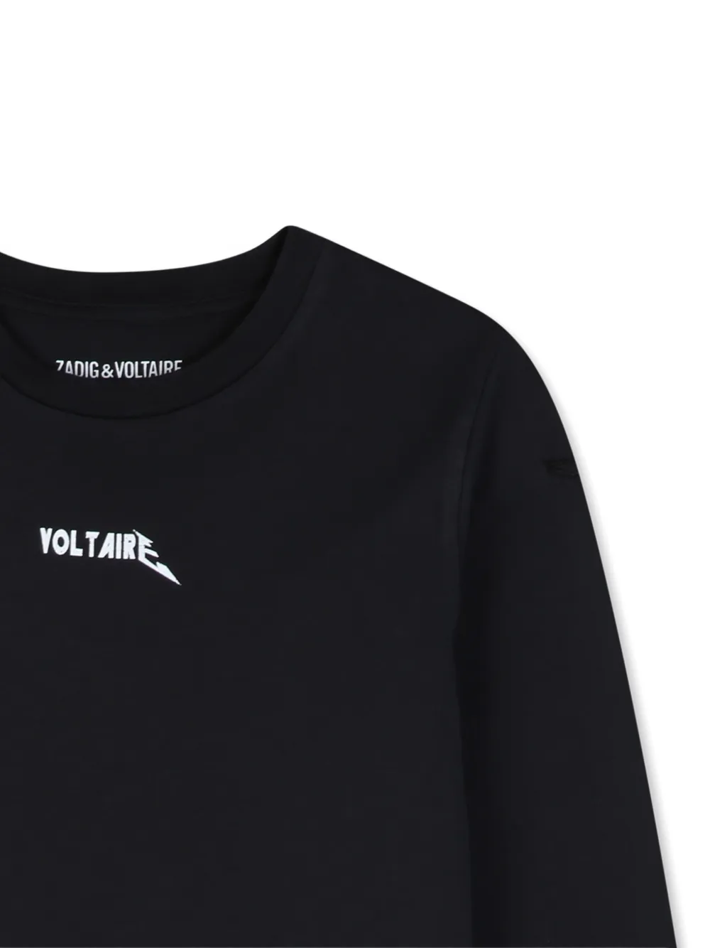 Zadig & Voltaire Kids T-shirt met lange mouwen Zwart