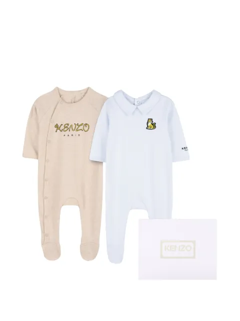 Kenzo Kids set de dos pijamas con logo estampado