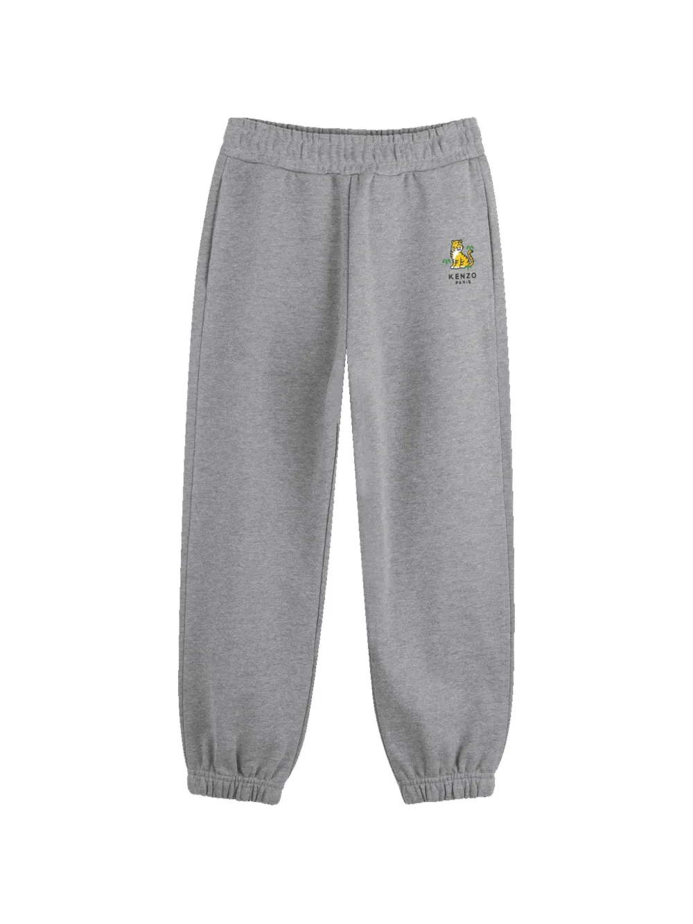 Kenzo Kids Pantaloni sportivi con logo ricamato - Grigio