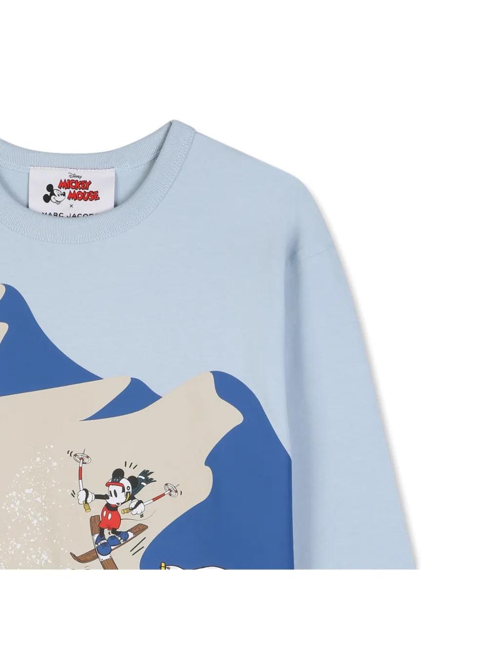Marc Jacobs Kids x Disney T-shirt met grafische print en lange mouwen Blauw