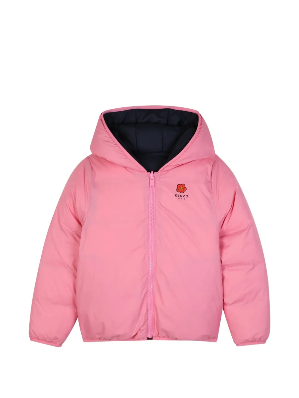 Kenzo Kids Boke Flower omkeerbaar donsjack Blauw