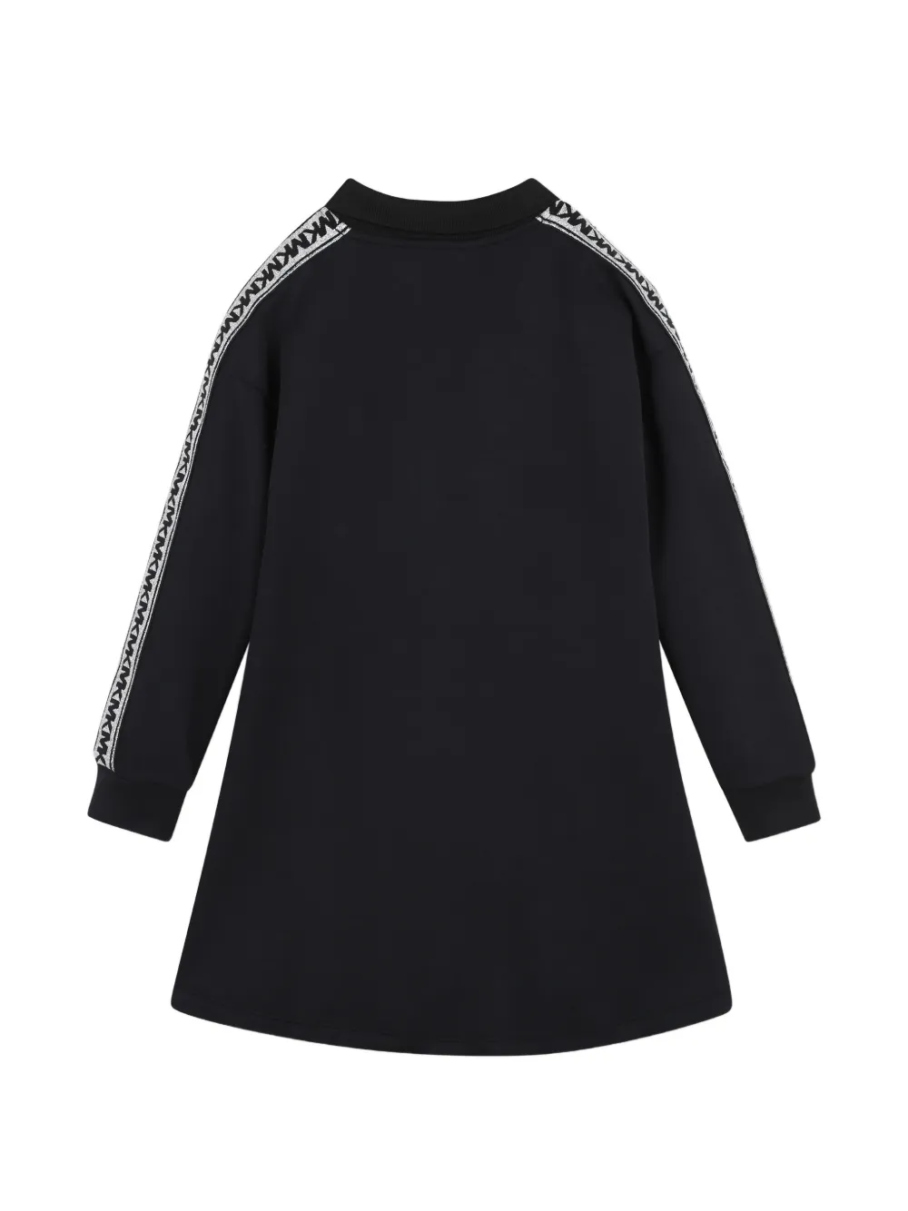 michael kors logo tape ribbed knit dress - Long Sleeve - Black - Girl COLORS_Lilac
