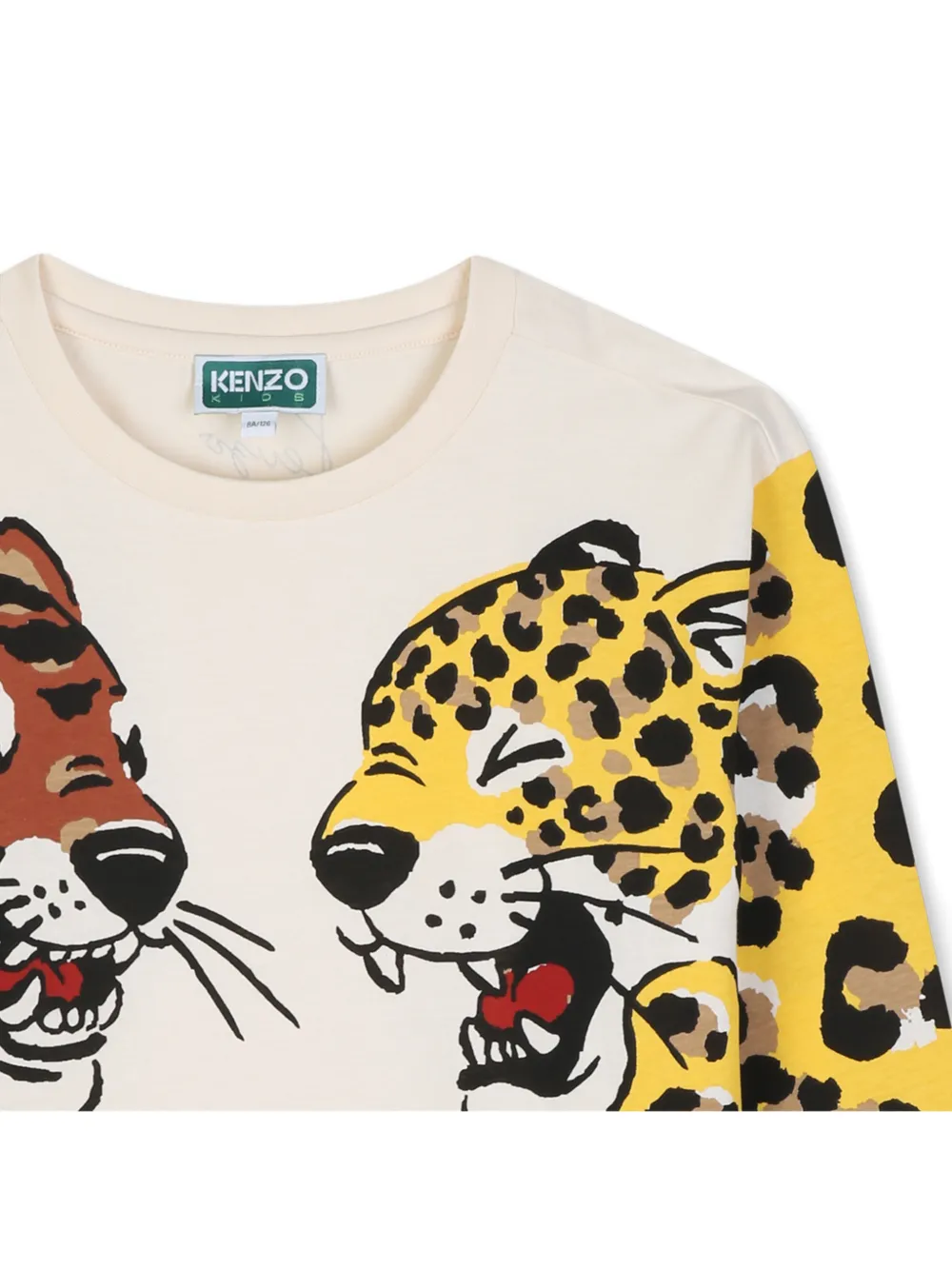 Kenzo Kids T-shirt met dierenprint Wit