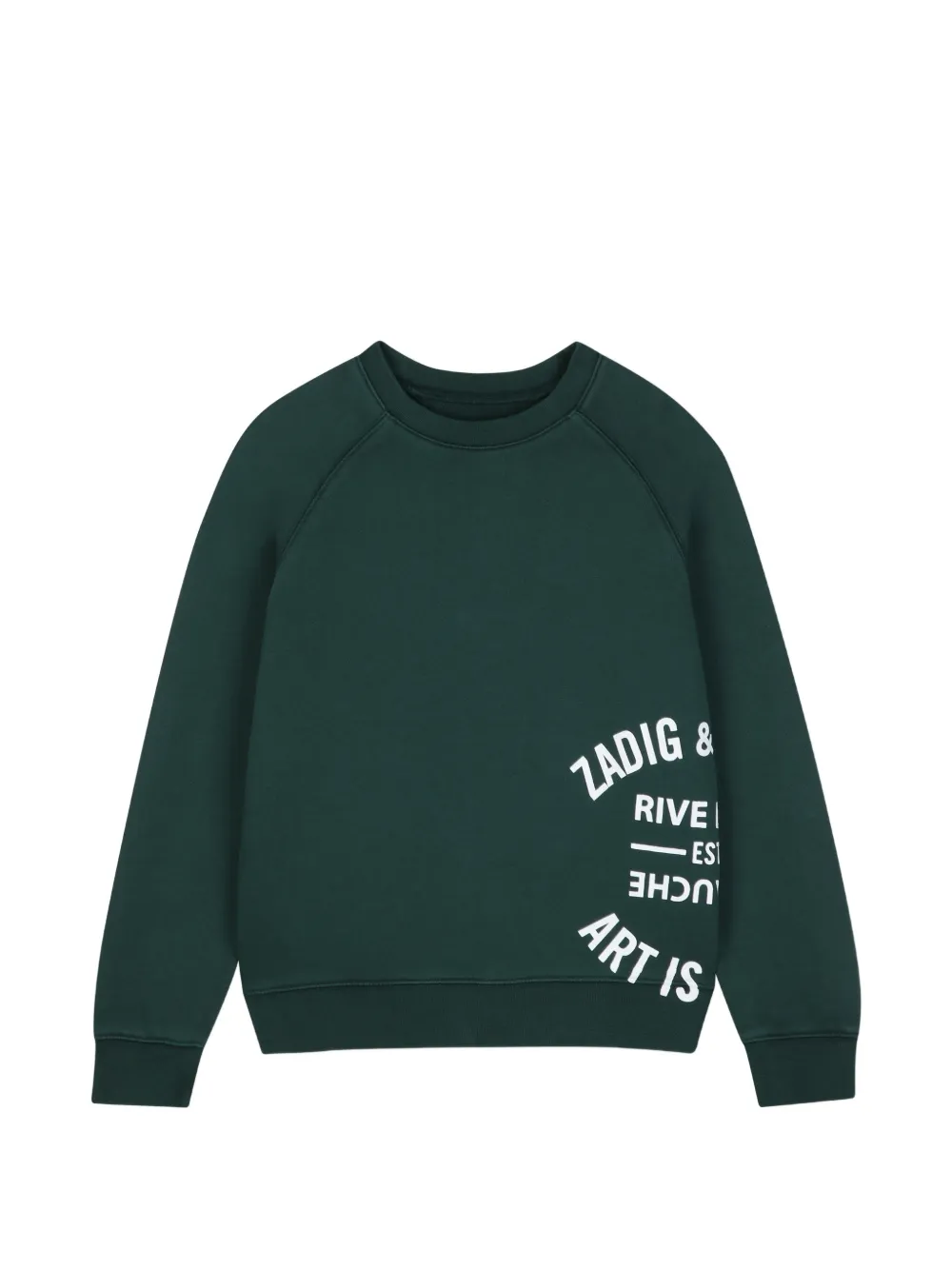 Zadig & Voltaire Kids Felpa con stampa - Verde