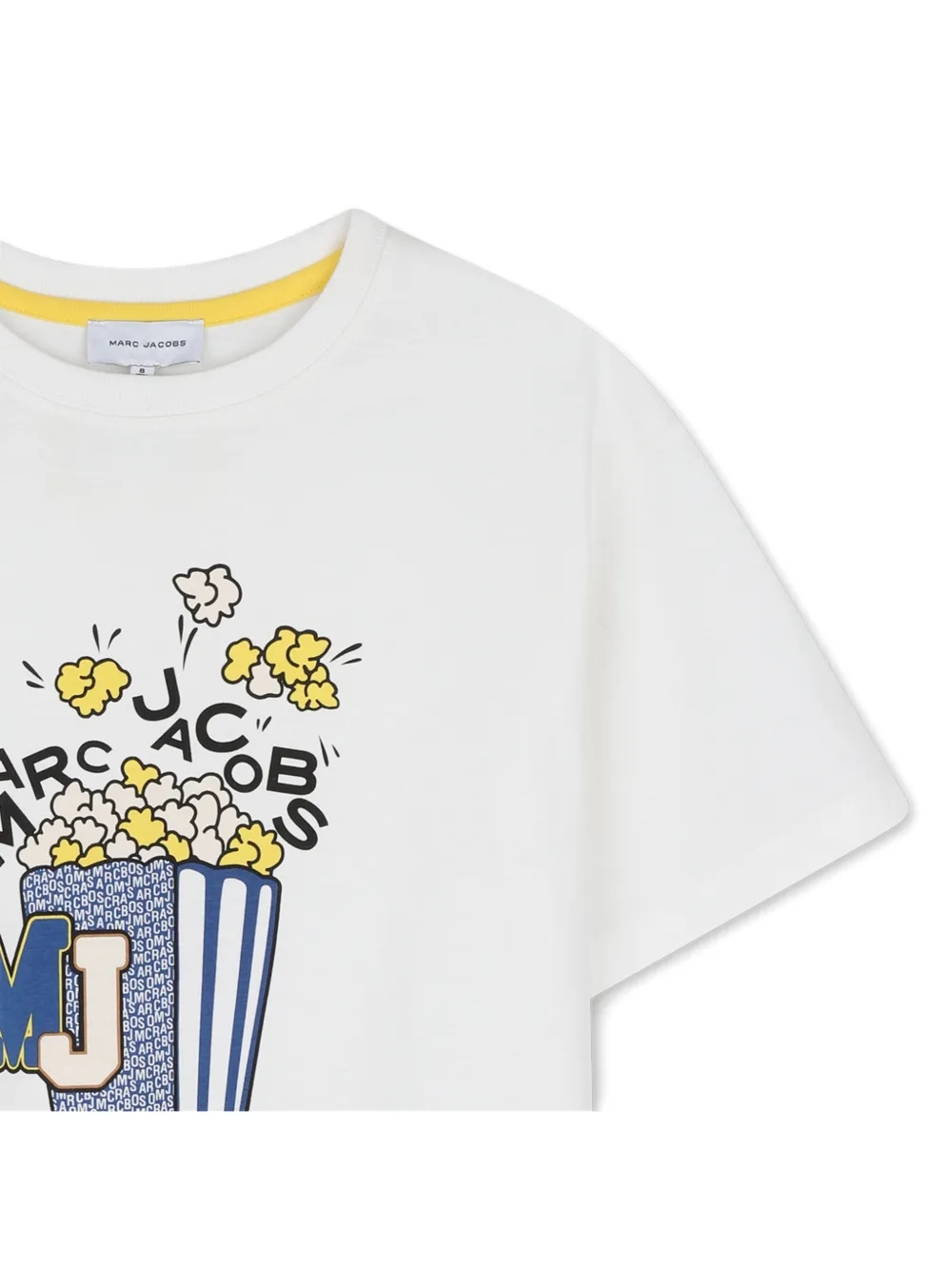 Marc Jacobs Kids T-shirt met popcorn-print Wit