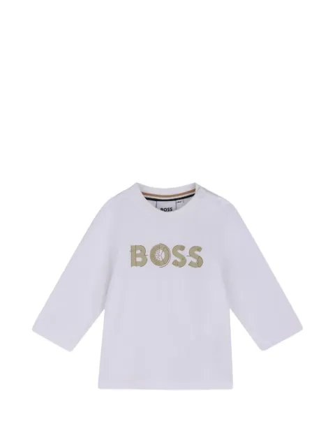 BOSS Kidswear logo-print long-sleeve T-shirt