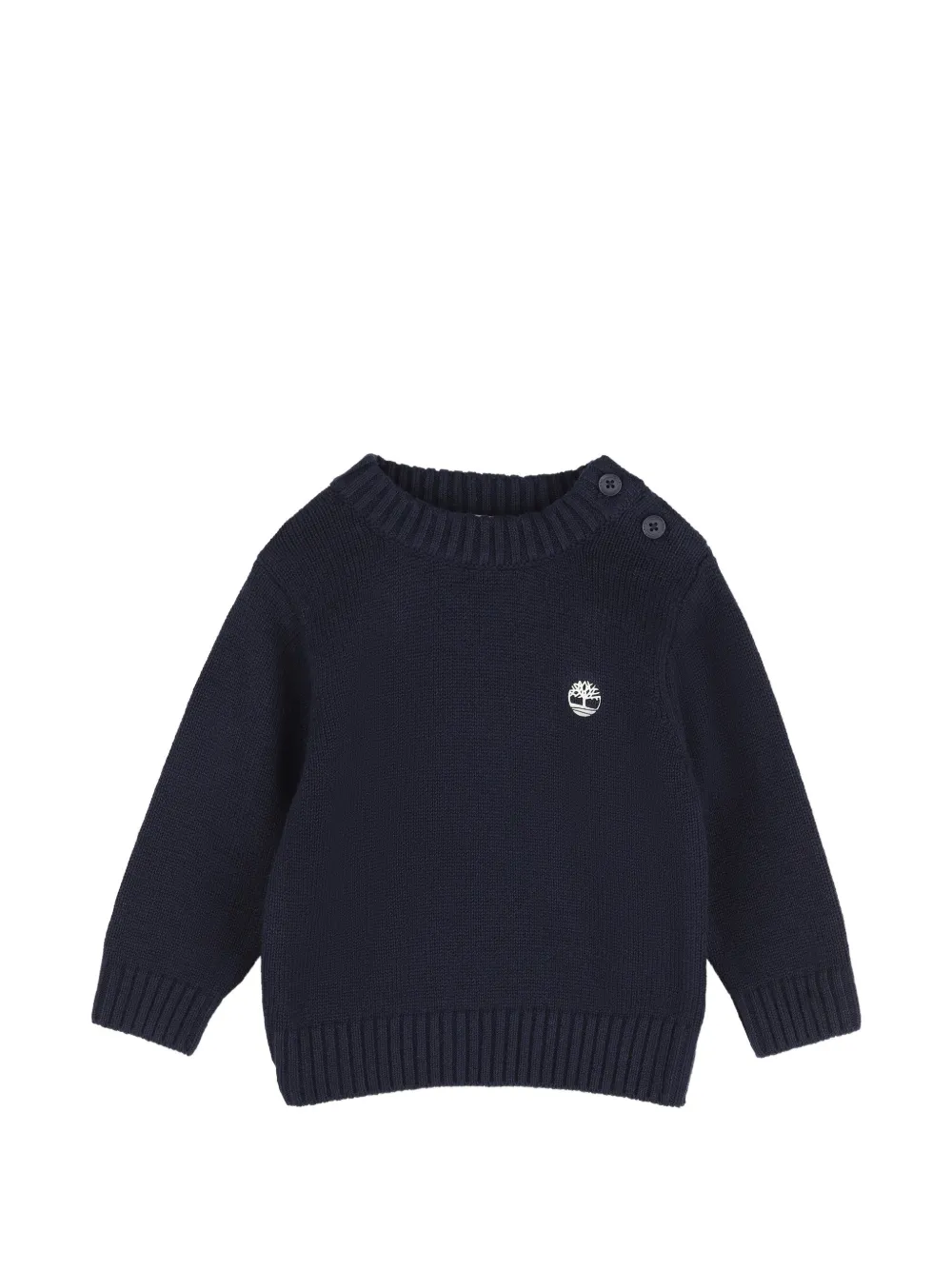 Timberland Kids Maglione con logo ricamato - Blu