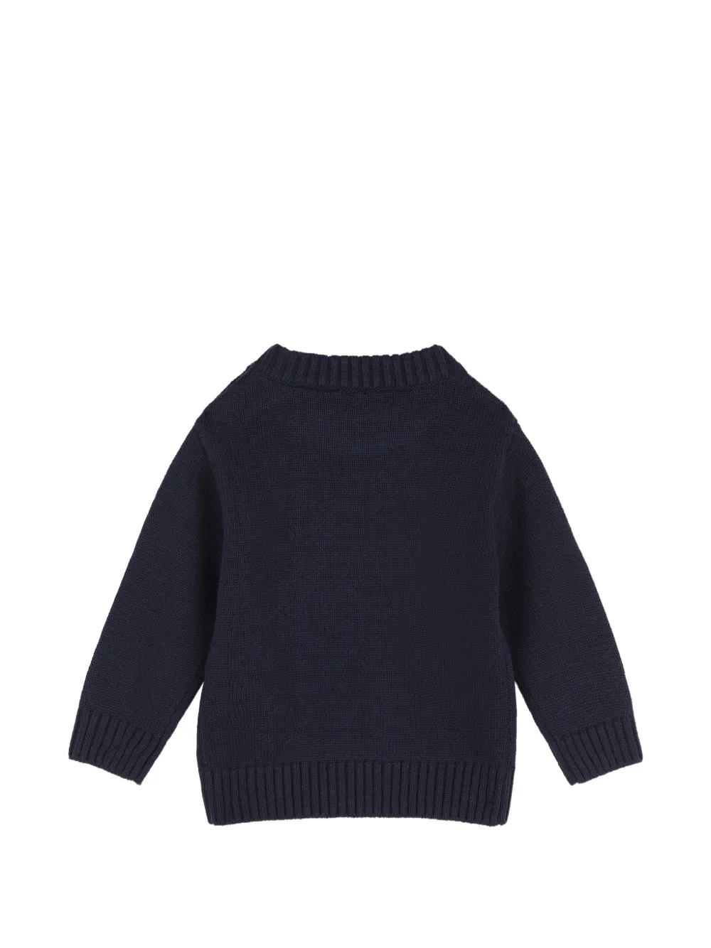 Timberland Kids Trui met knopen op de schouders en geborduurd logo Blauw
