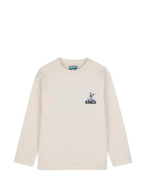 Kenzo Kids graphic-print long-sleeve T-shirt