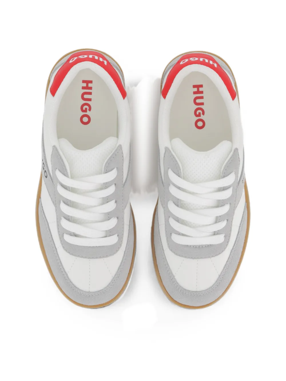 HUGO KIDS Sneakers met logoprint Wit