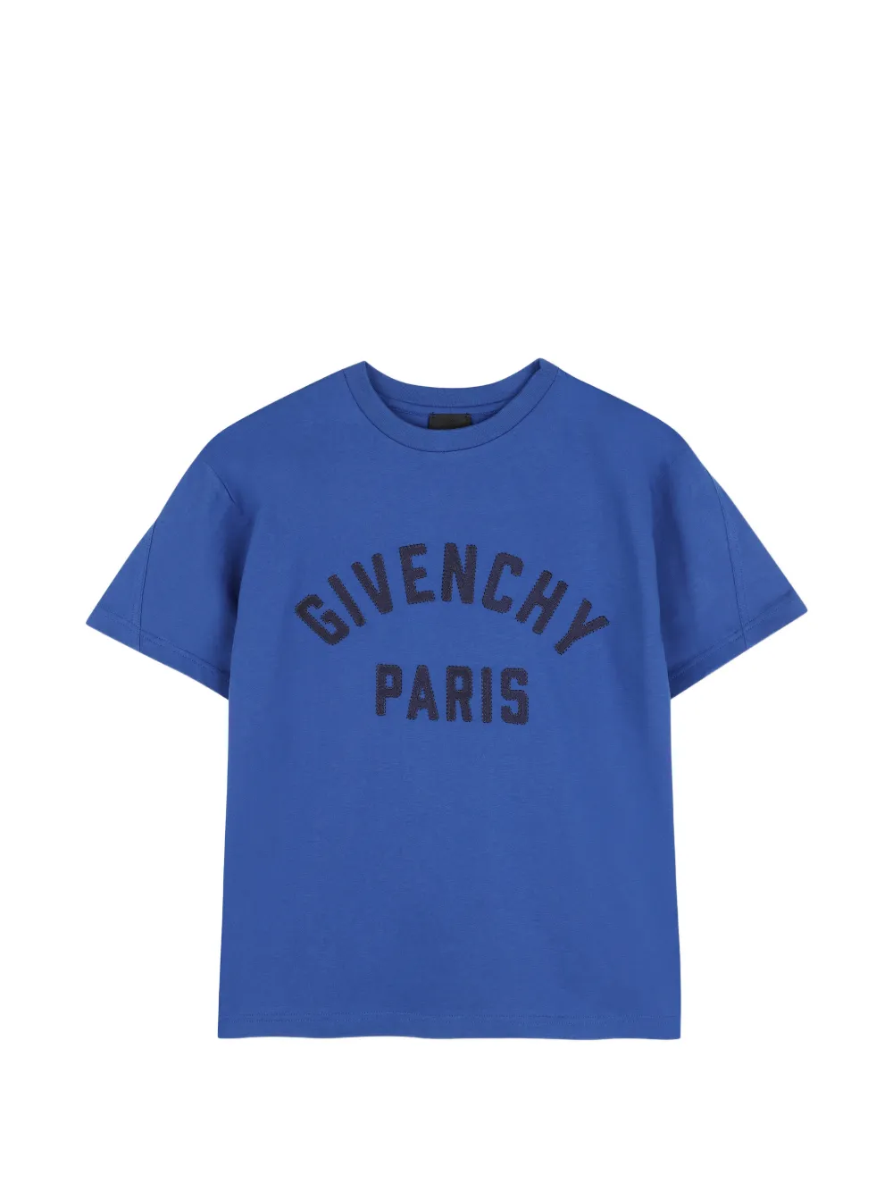 Givenchy Kids logo-embroidered T-shirt - Blu