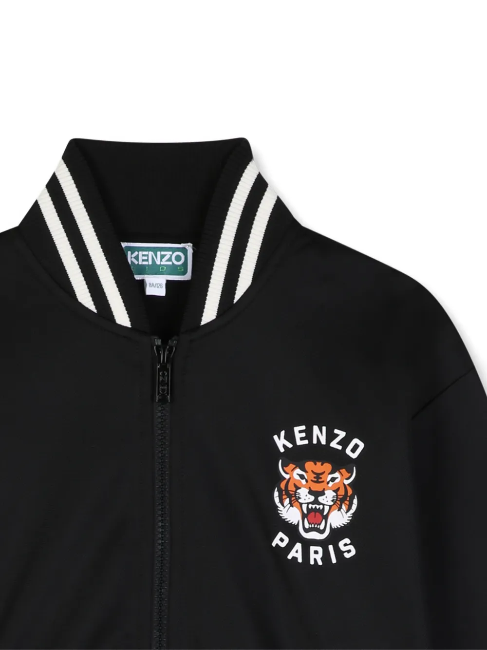 Kenzo Kids Vest met Tiger-borduurwerk Zwart