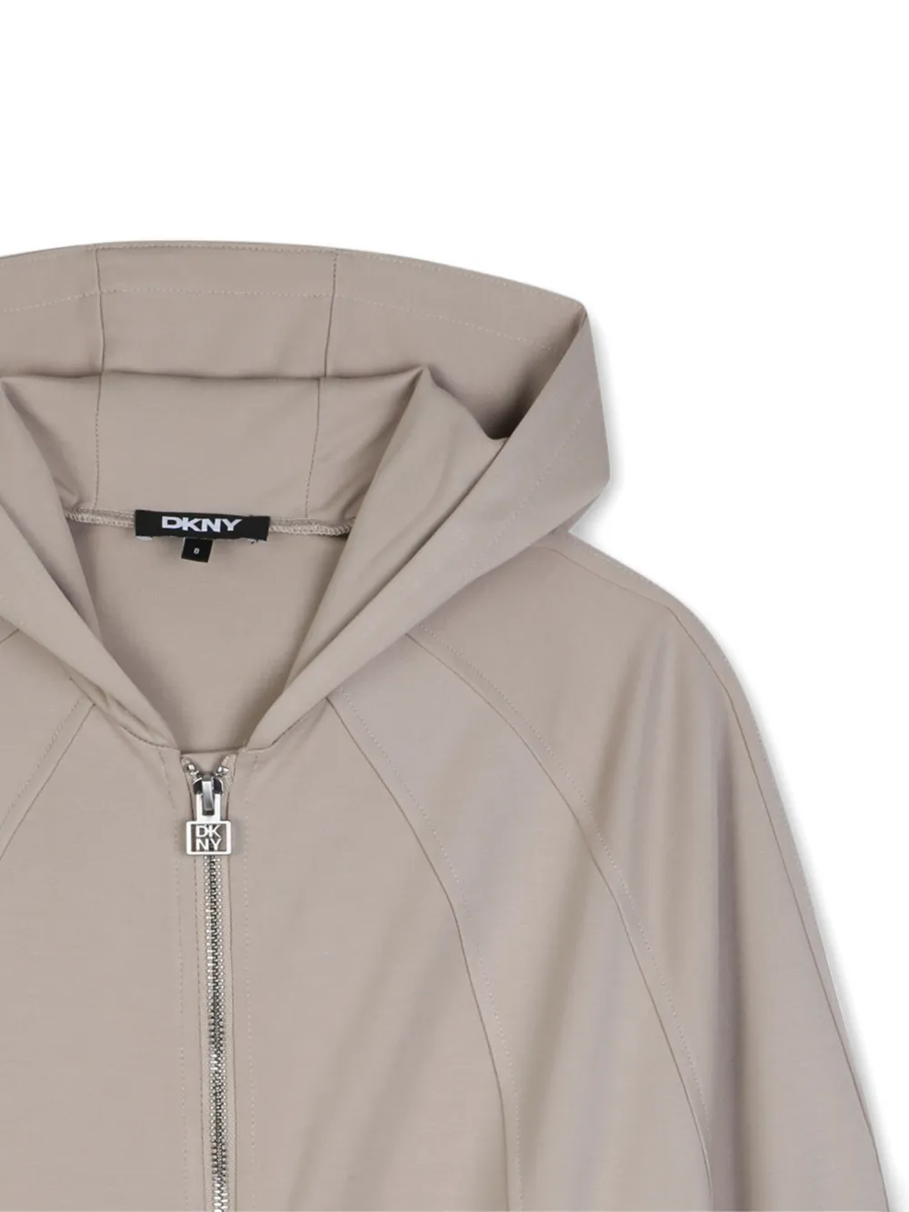 Dkny Kids Hoodie verfraaid met stras Beige