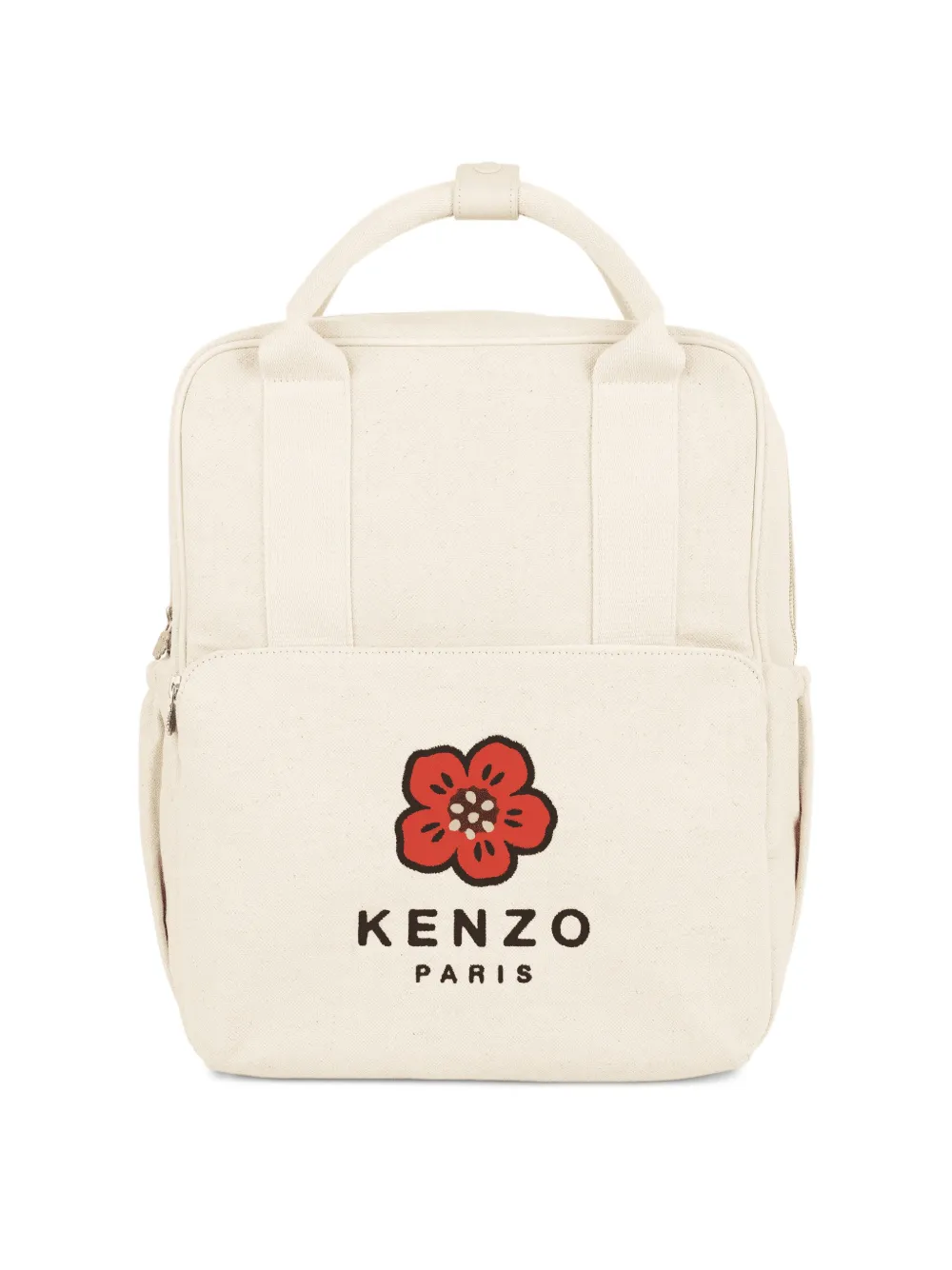 Kenzo Kids Boke Flower-embroidered backpack - Nude