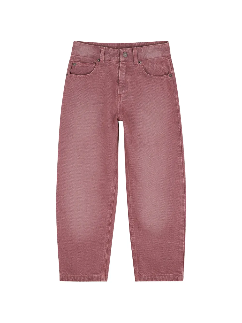 Chloé Kids Jeans dritti in cotone - Rosa