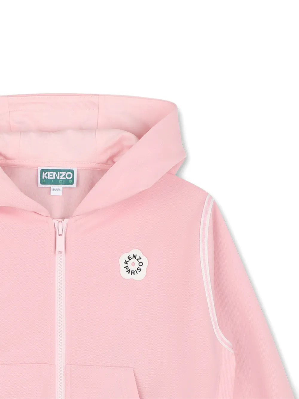 Kenzo Kids Hoodie met rits Roze