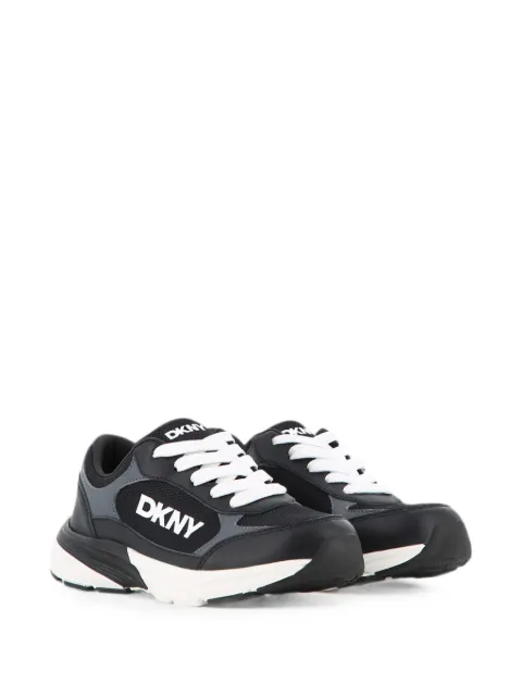 Dkny Kids logo-print panelled sneakers