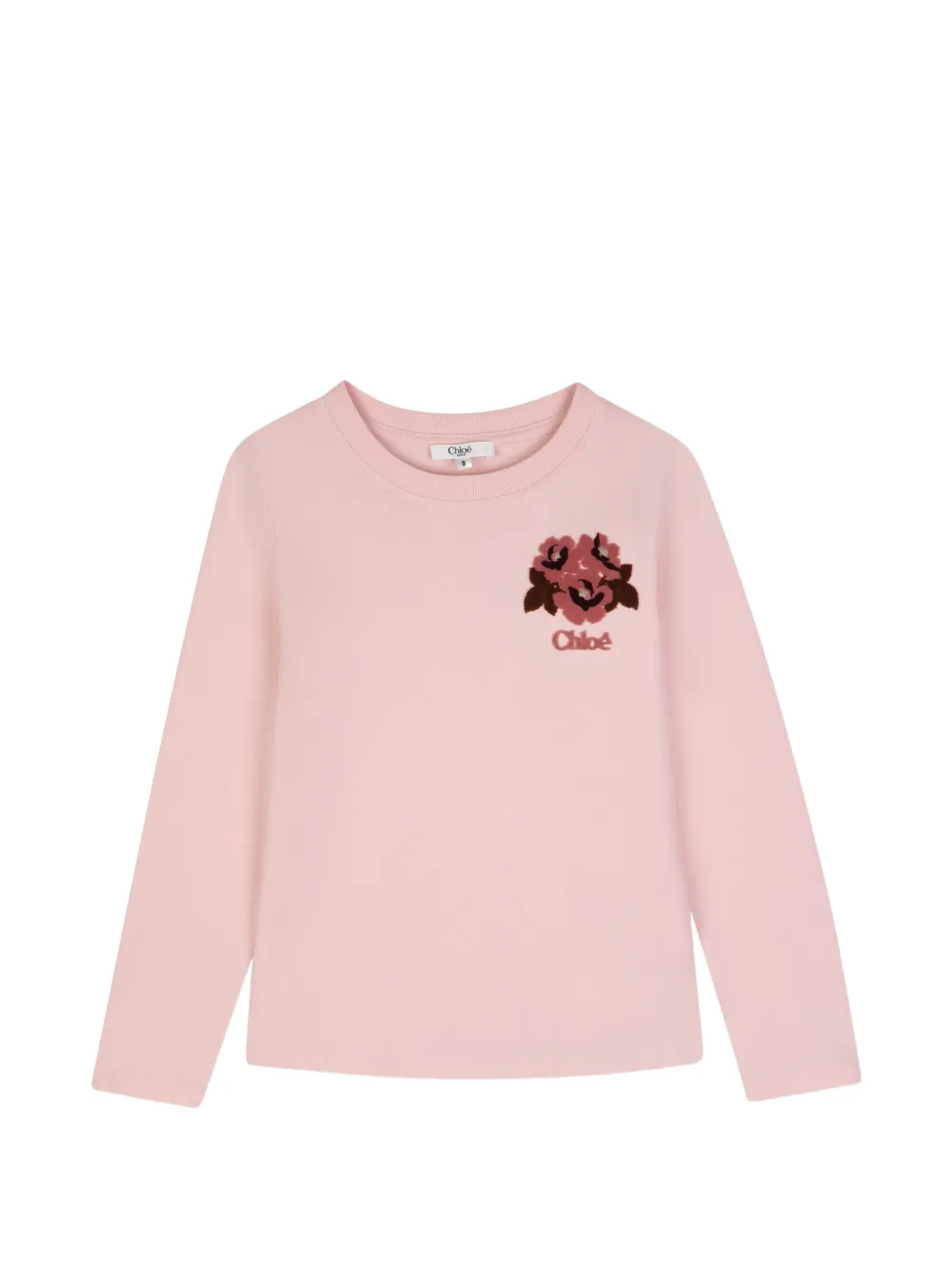 Chloé Kids T-shirt a maniche lunghe - Rosa