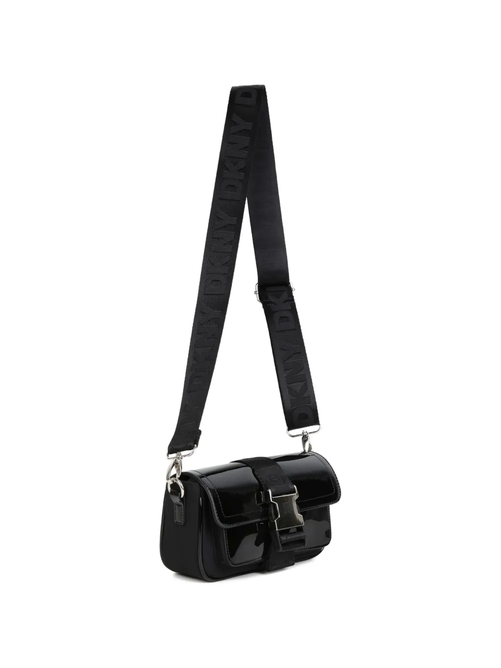 Dkny Kids Schoudertas met logoband en gespsluiting Zwart