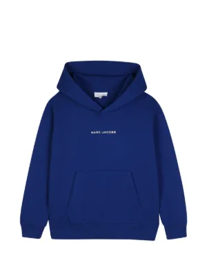 Burberry Kids Equestrian Knight Cotton Hoodie | Blue | FARFETCH