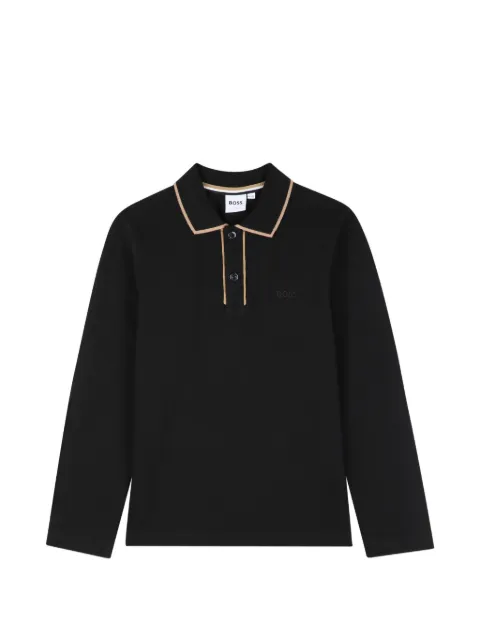 BOSS Kidswear long-sleeve polo shirt