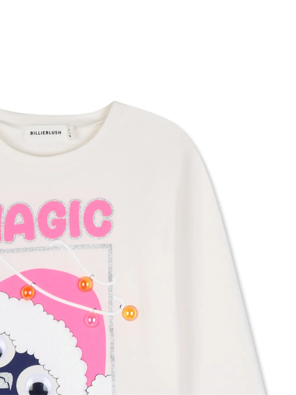 Billieblush T-shirt verfraaid met kralen en print Wit