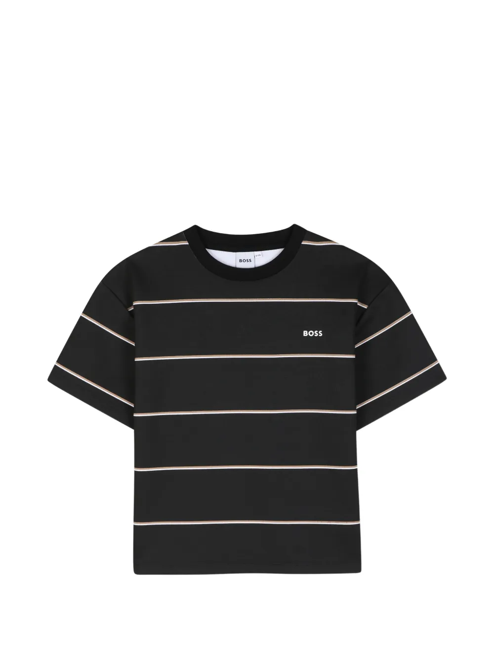 BOSS Kidswear T-shirt a righe - Nero