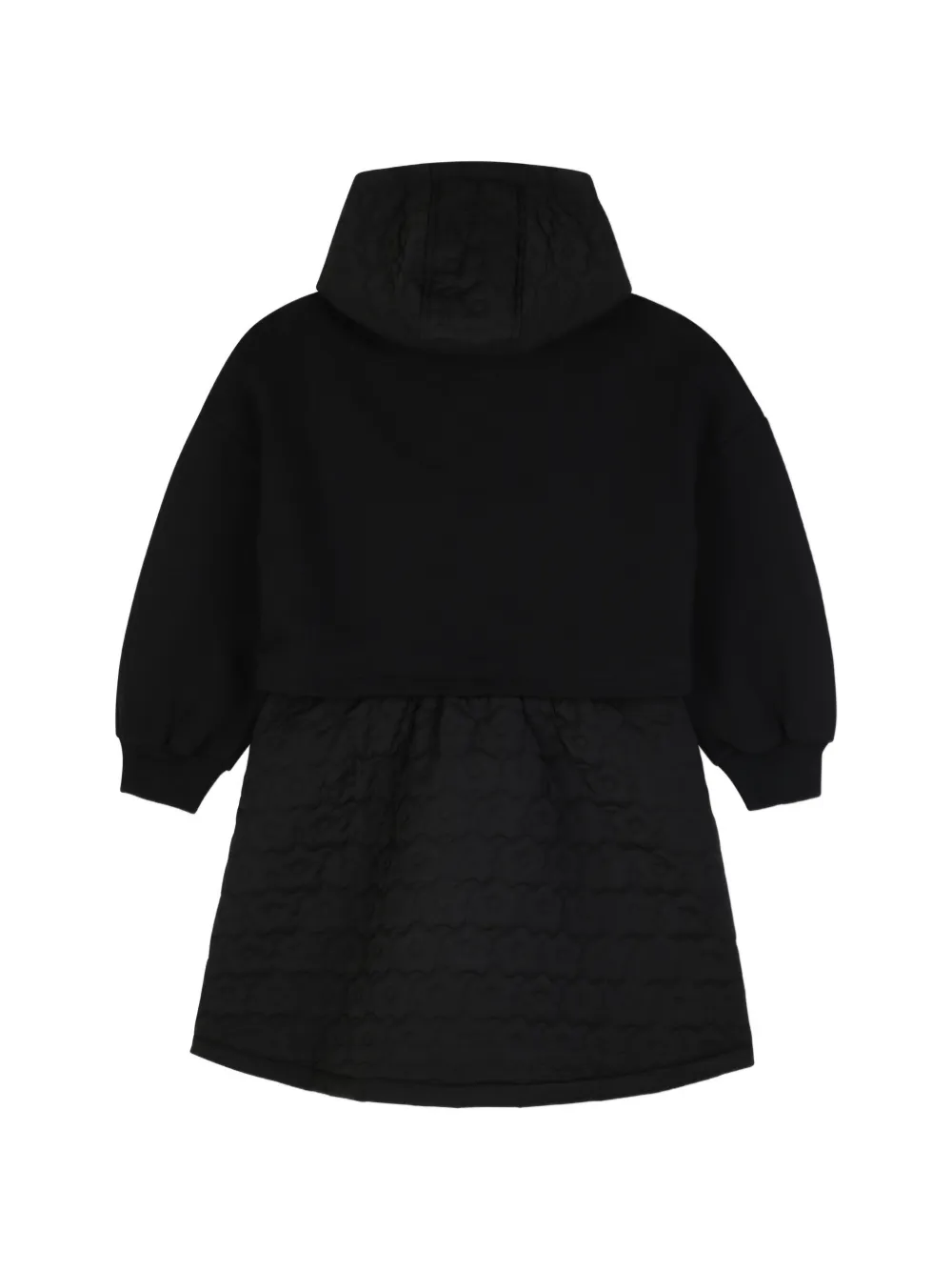 Kenzo Kids Hoodiejurk met bloem-detail Zwart