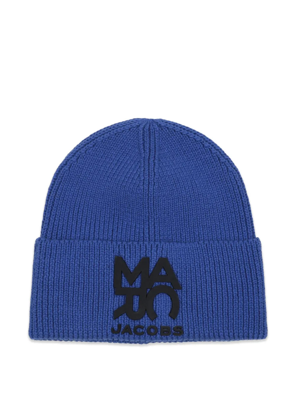 Marc Jacobs Kids Berretto a coste con logo - Blu