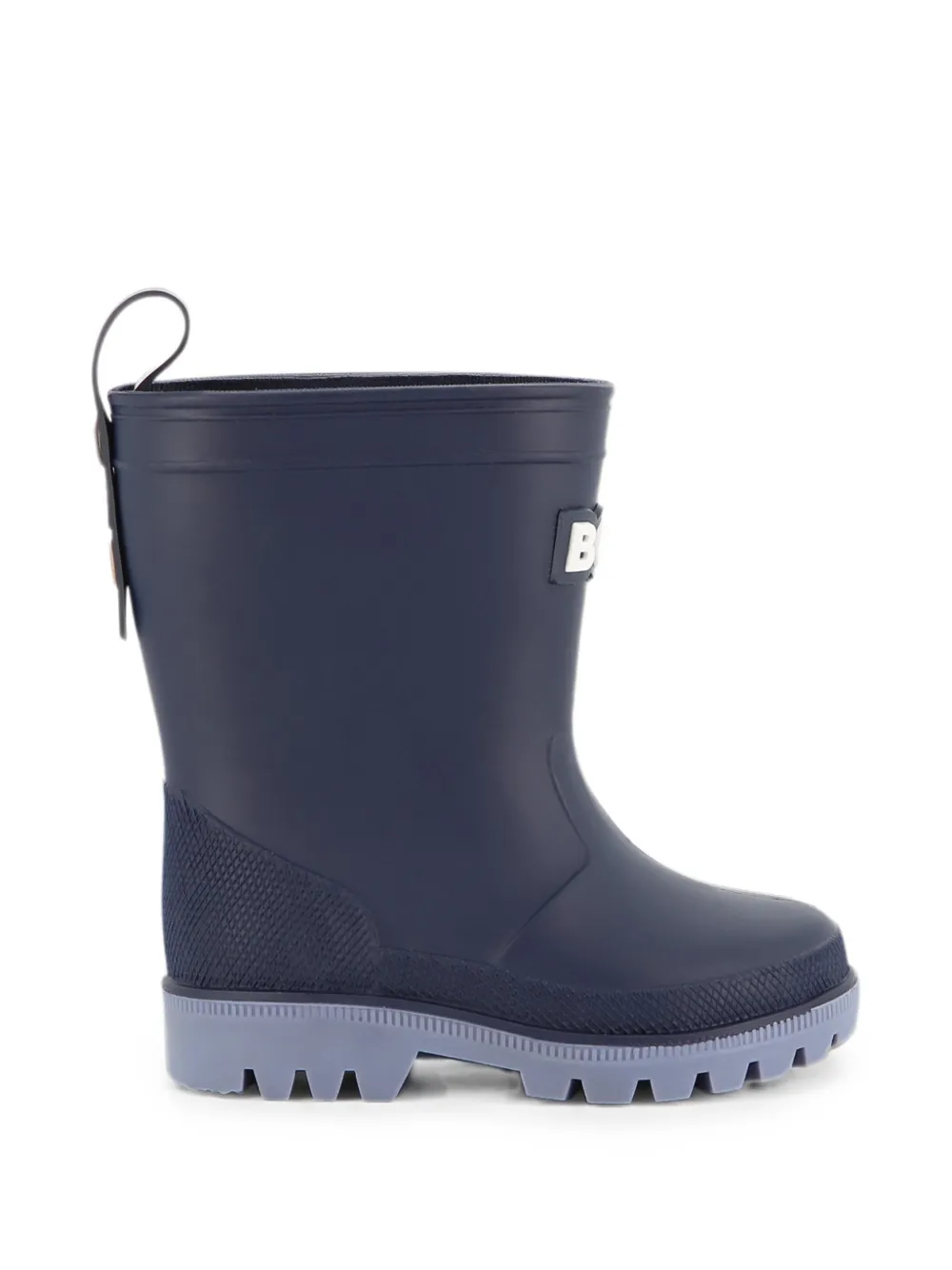 BOSS Kidswear logopatch Rain laarzen Blauw