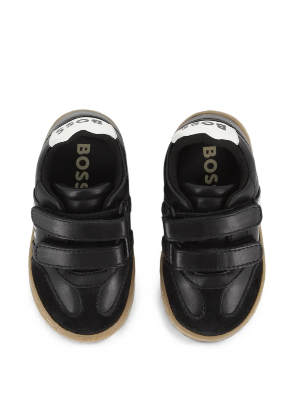 BOSS Kidswear Sneakers met klittenband Zwart