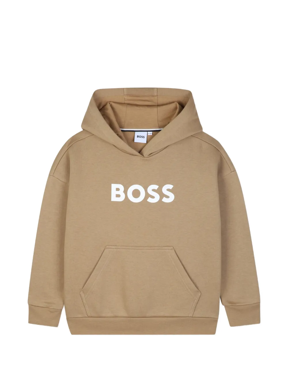 BOSS Kidswear logo-print hoodie - Toni neutri