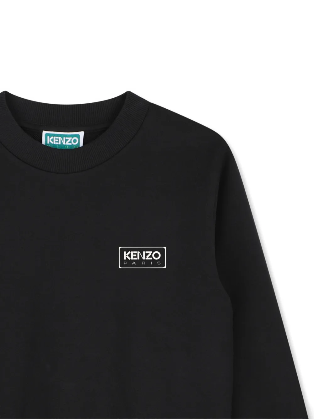 Kenzo Kids Trui met logopatch Zwart