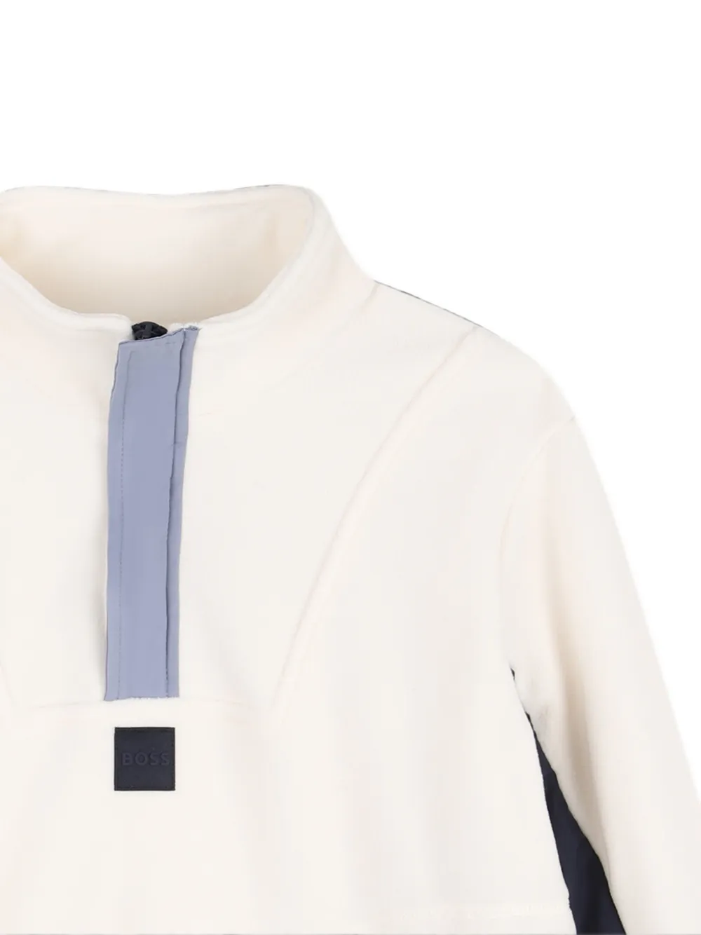 BOSS Kidswear Sweater met colourblocking Wit