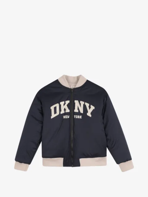 Dkny Kids reversible logo-print jacket