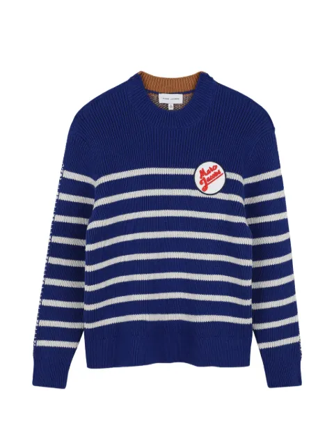 Marc Jacobs Kids striped argyle-pattern sweater