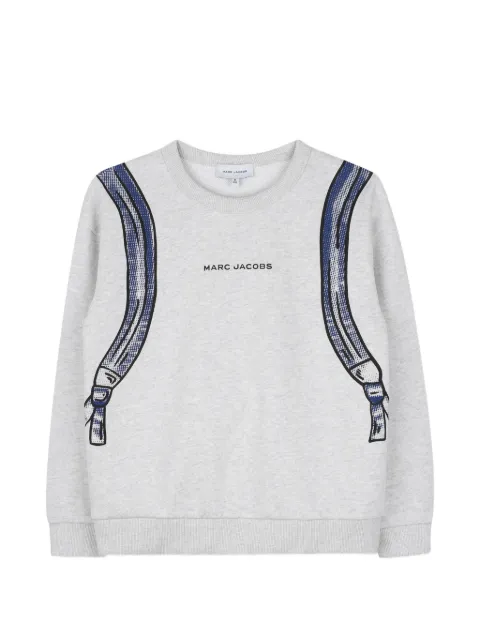 Marc Jacobs Kids suéter con mochila estampada