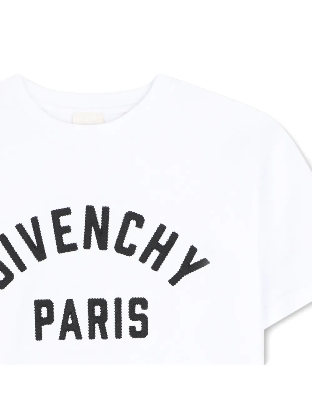 Givenchy Kids T-shirt met logoprint en korte mouwen Wit