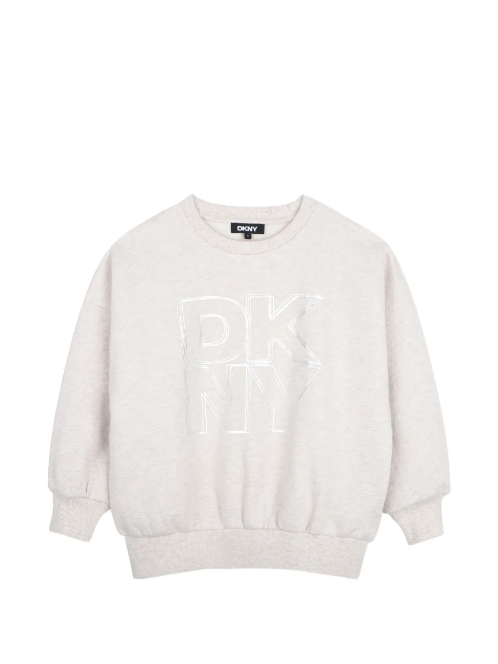 Dkny Kids Felpa girocollo con logo - Toni neutri