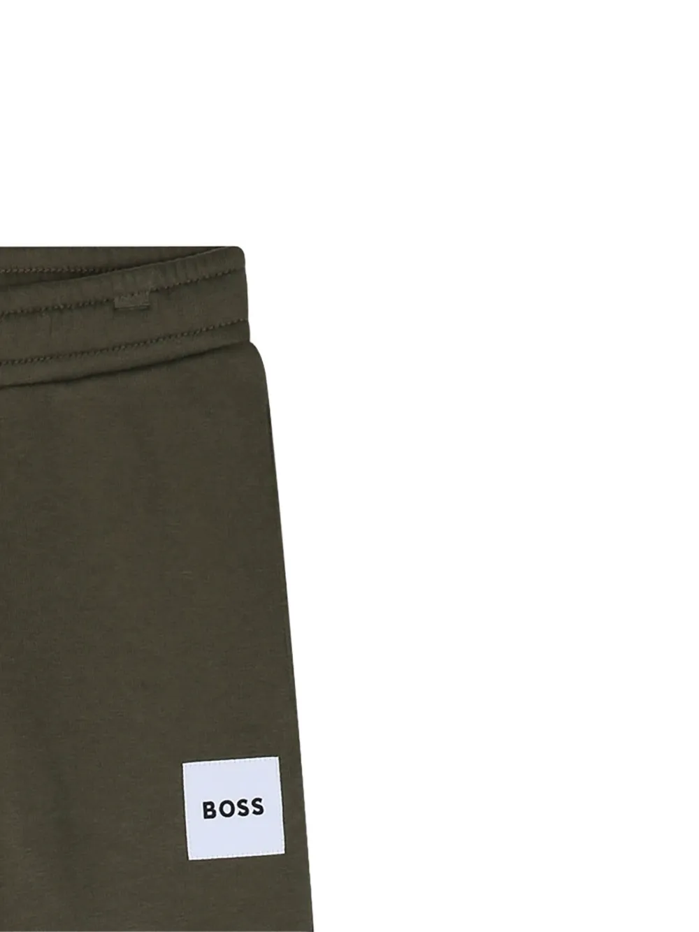 BOSS Kidswear Trainingsbroek met logopatch Groen