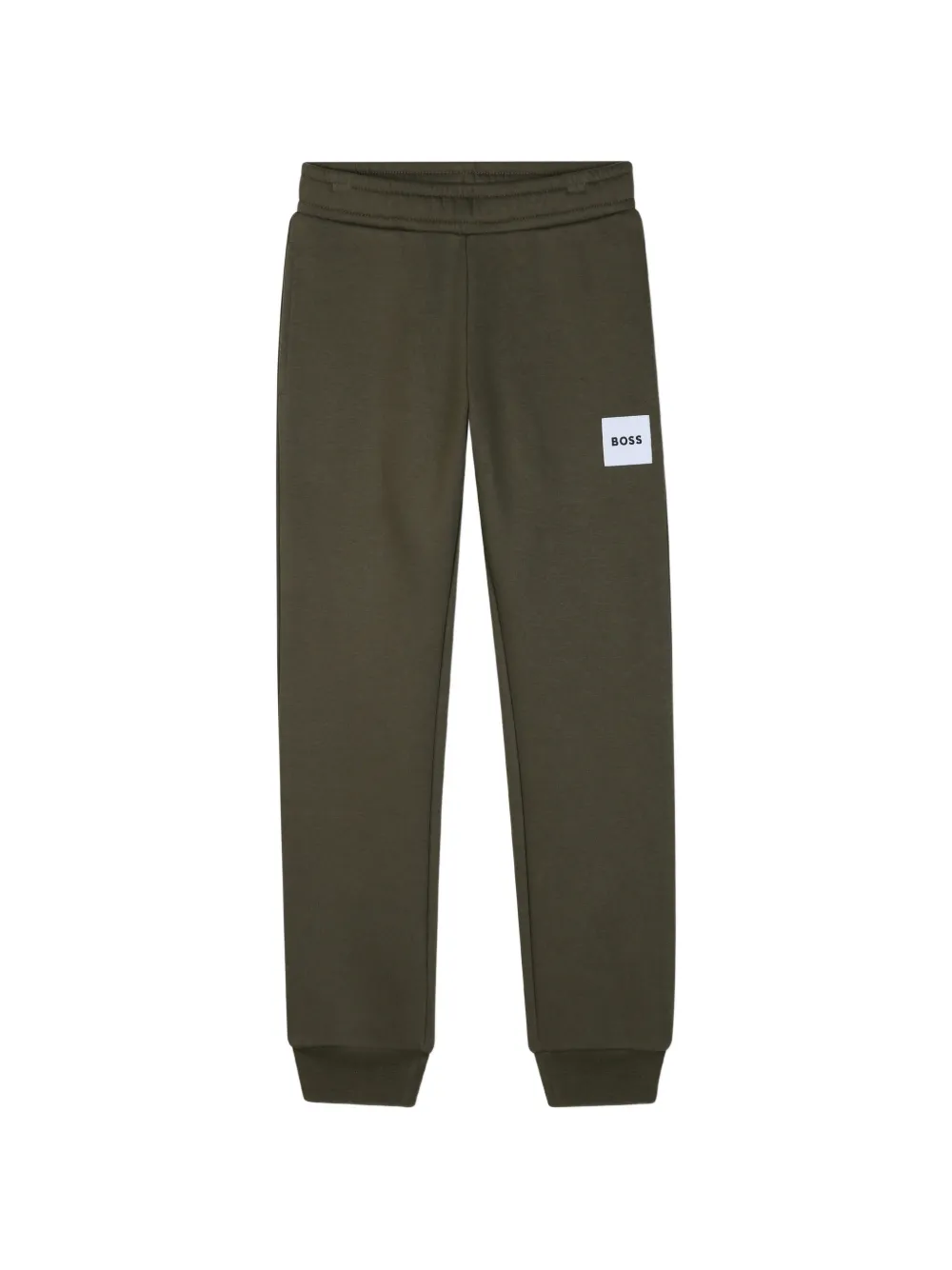 BOSS Kidswear logo-patch track pants - Grün