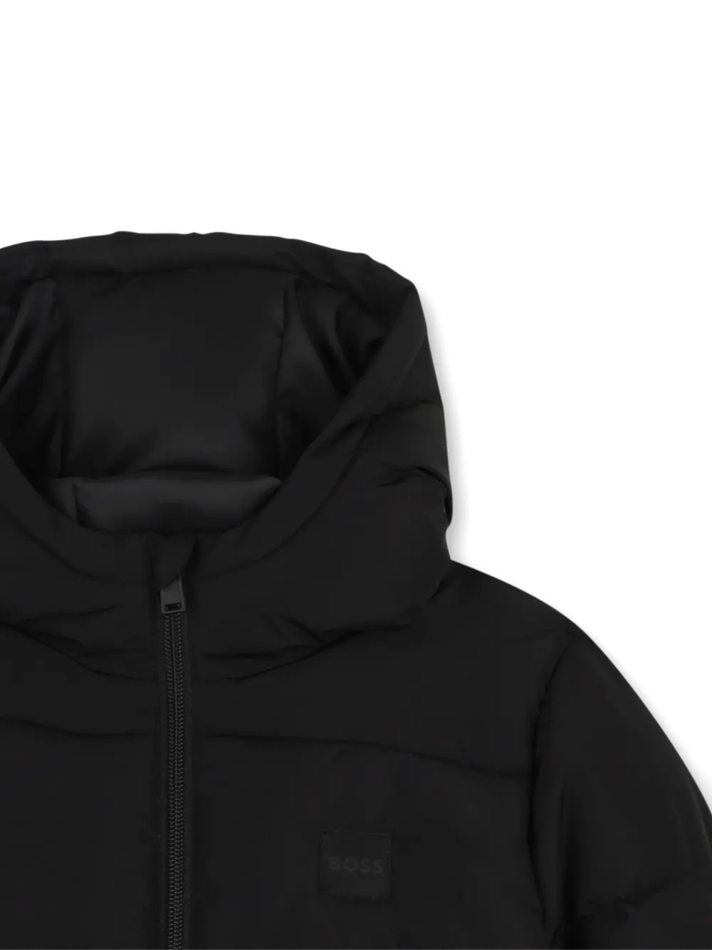 BOSS Kidswear Gewatteerd jack Zwart